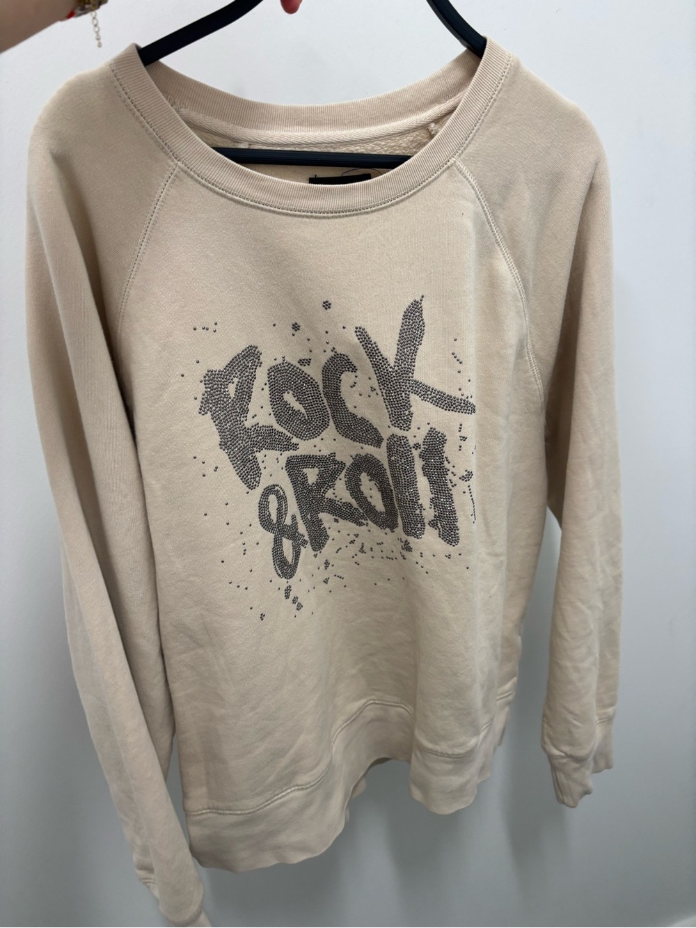 Zadig & Voltaire Rock & Roll Graphic Sweatshirt - Cream